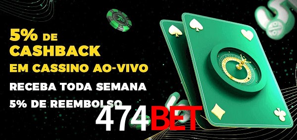 Promoções do cassino ao Vivo 474bet